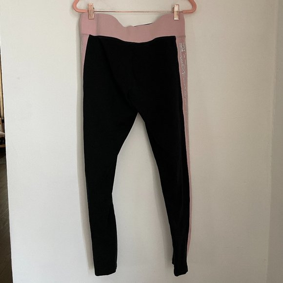 PINK pink and silver yoga pants - Picture 3 of 3